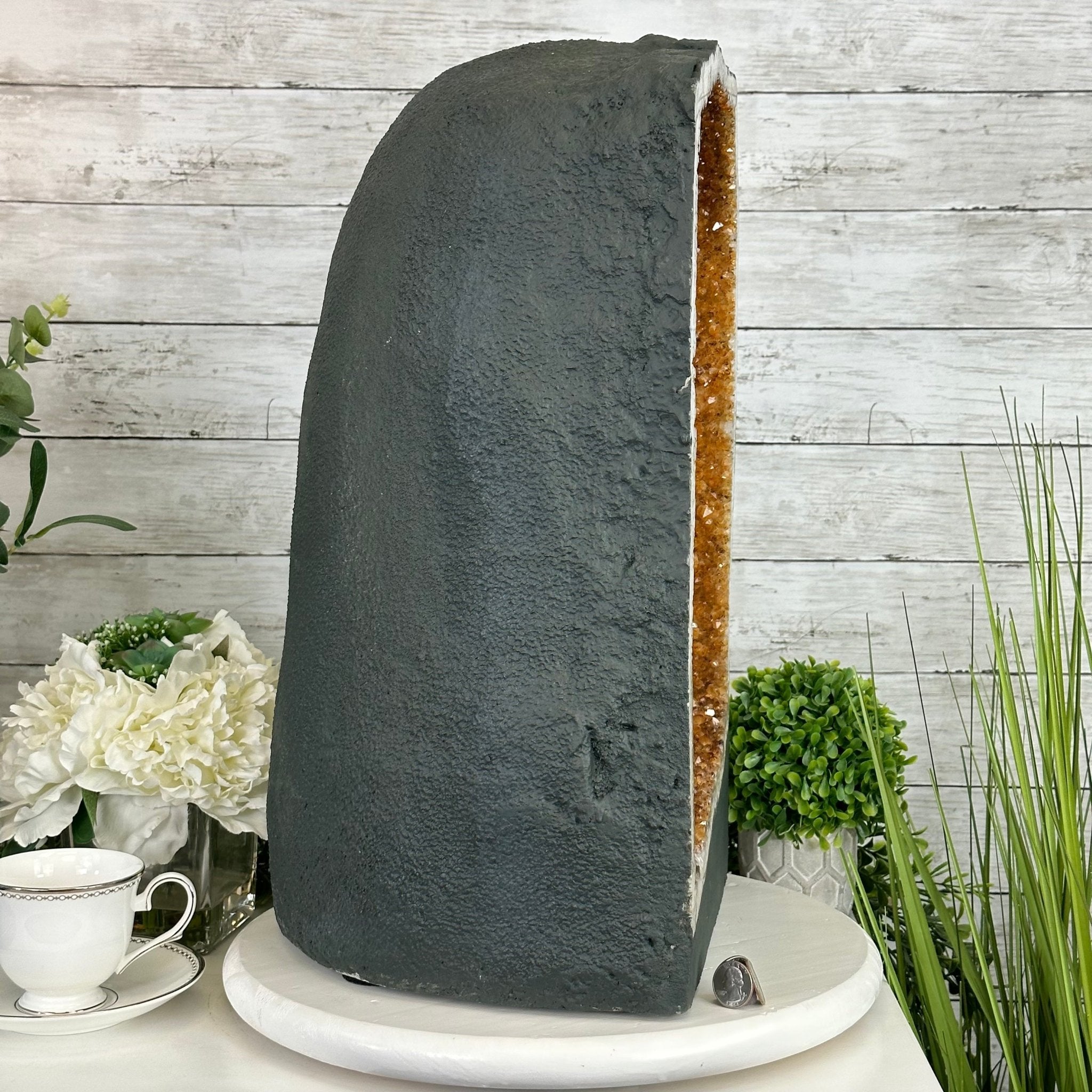 Extra Quality Citrine Cathedral, 81.6 lbs & 20" tall, Model #5603-0279 by Brazil Gems - Brazil GemsBrazil GemsExtra Quality Citrine Cathedral, 81.6 lbs & 20" tall, Model #5603-0279 by Brazil GemsCathedrals5603-0279