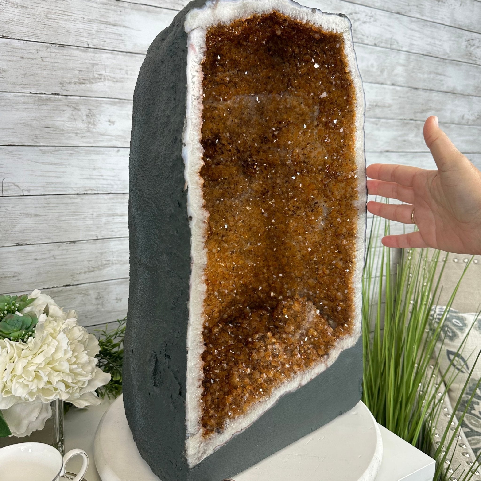 Extra Quality Citrine Cathedral, 81.6 lbs & 20" tall, Model #5603-0279 by Brazil Gems - Brazil GemsBrazil GemsExtra Quality Citrine Cathedral, 81.6 lbs & 20" tall, Model #5603-0279 by Brazil GemsCathedrals5603-0279