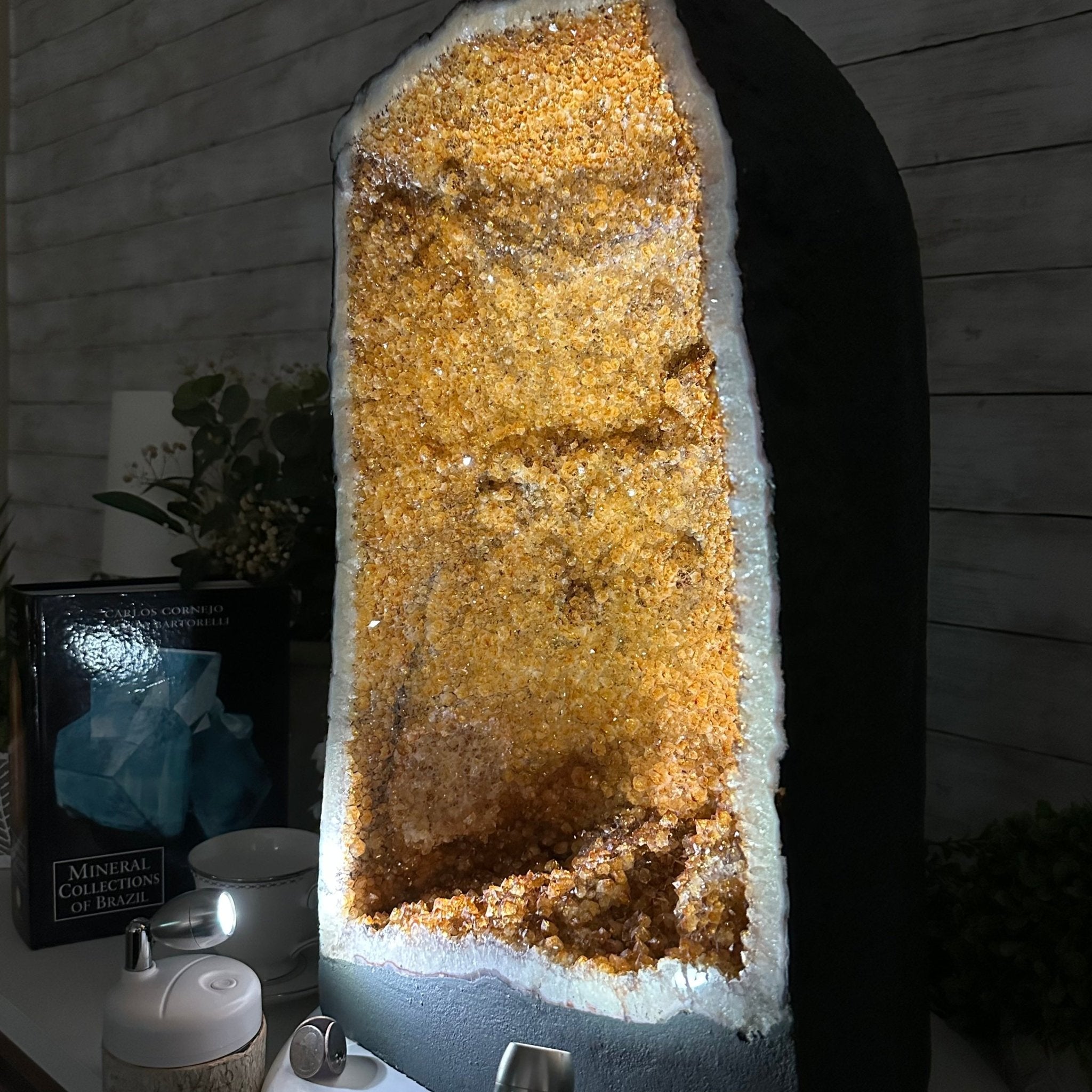 Extra Quality Citrine Cathedral, 81.6 lbs & 20" tall, Model #5603-0279 by Brazil Gems - Brazil GemsBrazil GemsExtra Quality Citrine Cathedral, 81.6 lbs & 20" tall, Model #5603-0279 by Brazil GemsCathedrals5603-0279