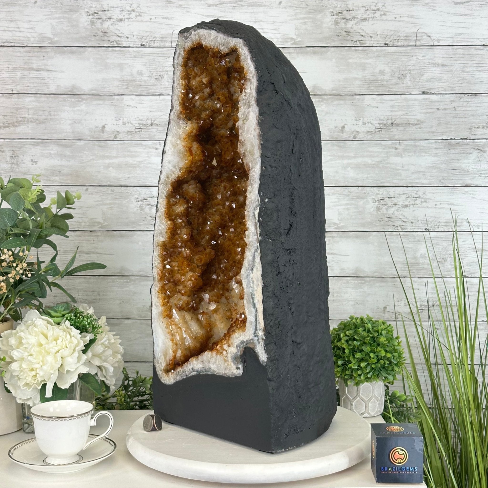 Extra Quality Citrine Cathedral, 87.2 lbs & 23.9" Tall #5603-0306 by Brazil Gems® - Brazil GemsBrazil GemsExtra Quality Citrine Cathedral, 87.2 lbs & 23.9" Tall #5603-0306 by Brazil Gems®Cathedrals5603-0306