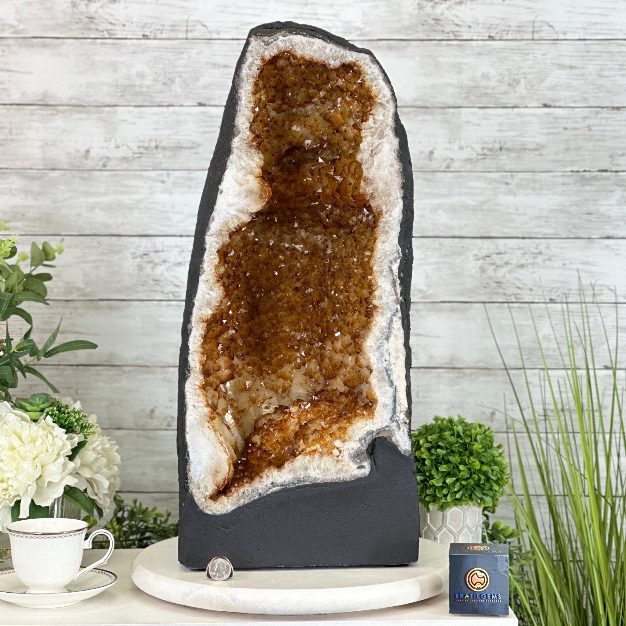 Extra Quality Citrine Cathedral, 87.2 lbs & 23.9" Tall #5603-0306 by Brazil Gems® - Brazil GemsBrazil GemsExtra Quality Citrine Cathedral, 87.2 lbs & 23.9" Tall #5603-0306 by Brazil Gems®Cathedrals5603-0306