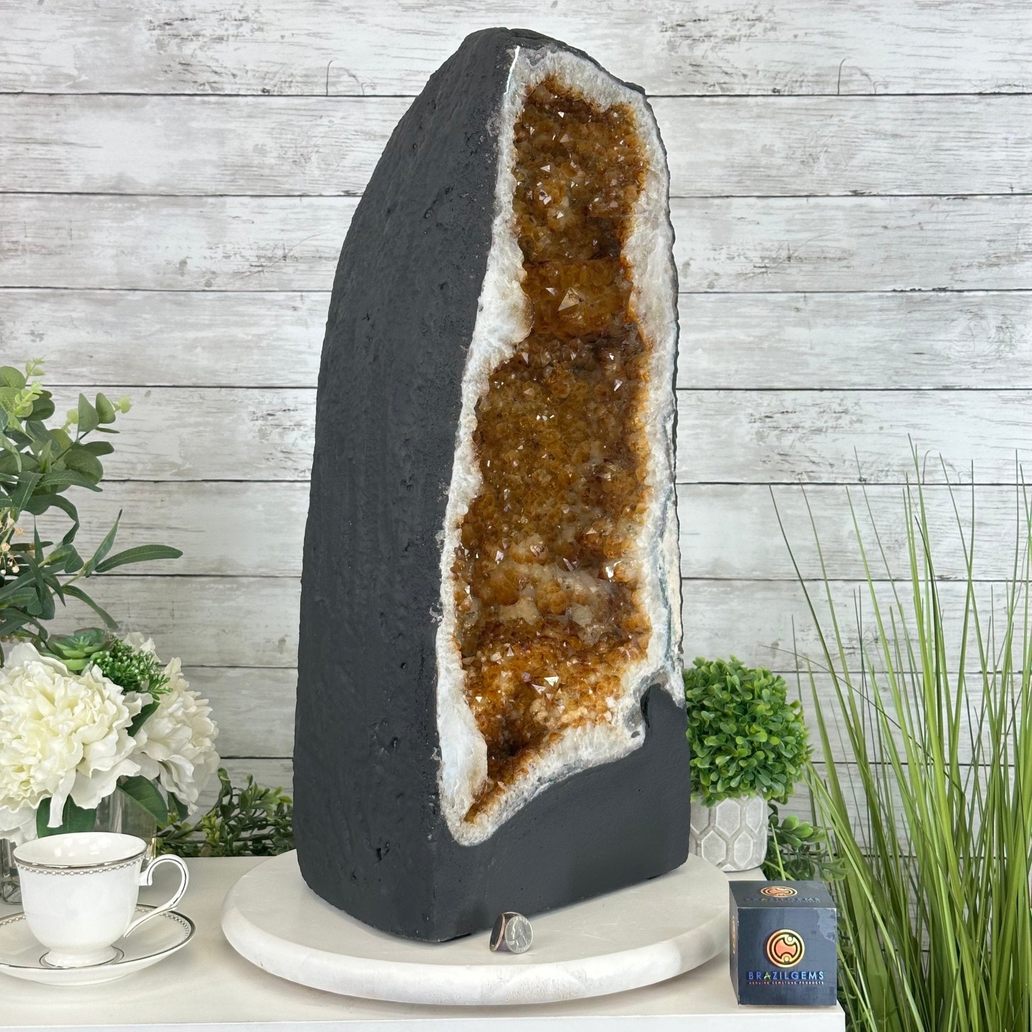 Extra Quality Citrine Cathedral, 87.2 lbs & 23.9" Tall #5603-0306 by Brazil Gems® - Brazil GemsBrazil GemsExtra Quality Citrine Cathedral, 87.2 lbs & 23.9" Tall #5603-0306 by Brazil Gems®Cathedrals5603-0306