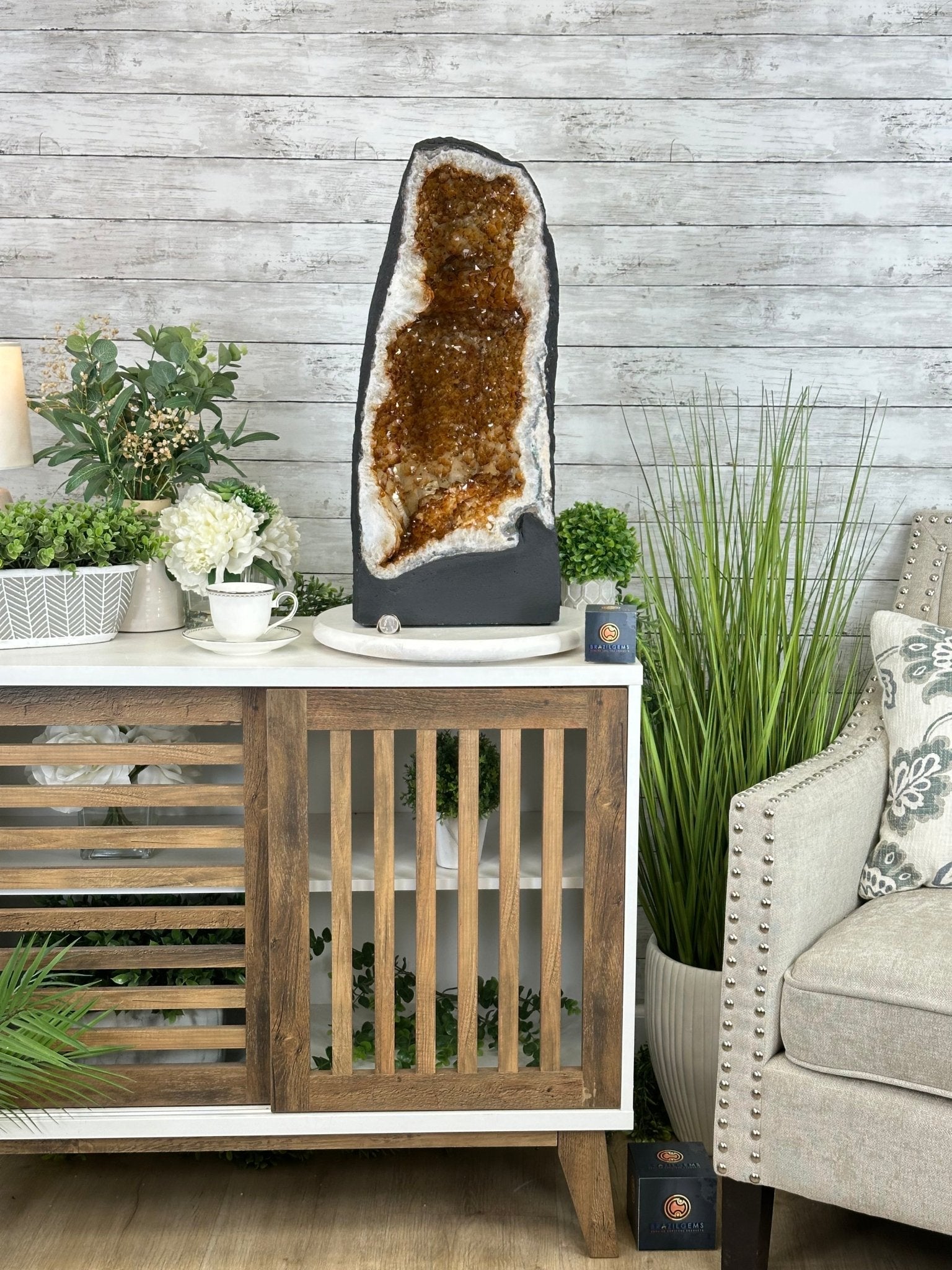 Extra Quality Citrine Cathedral, 87.2 lbs & 23.9" Tall #5603-0306 by Brazil Gems® - Brazil GemsBrazil GemsExtra Quality Citrine Cathedral, 87.2 lbs & 23.9" Tall #5603-0306 by Brazil Gems®Cathedrals5603-0306