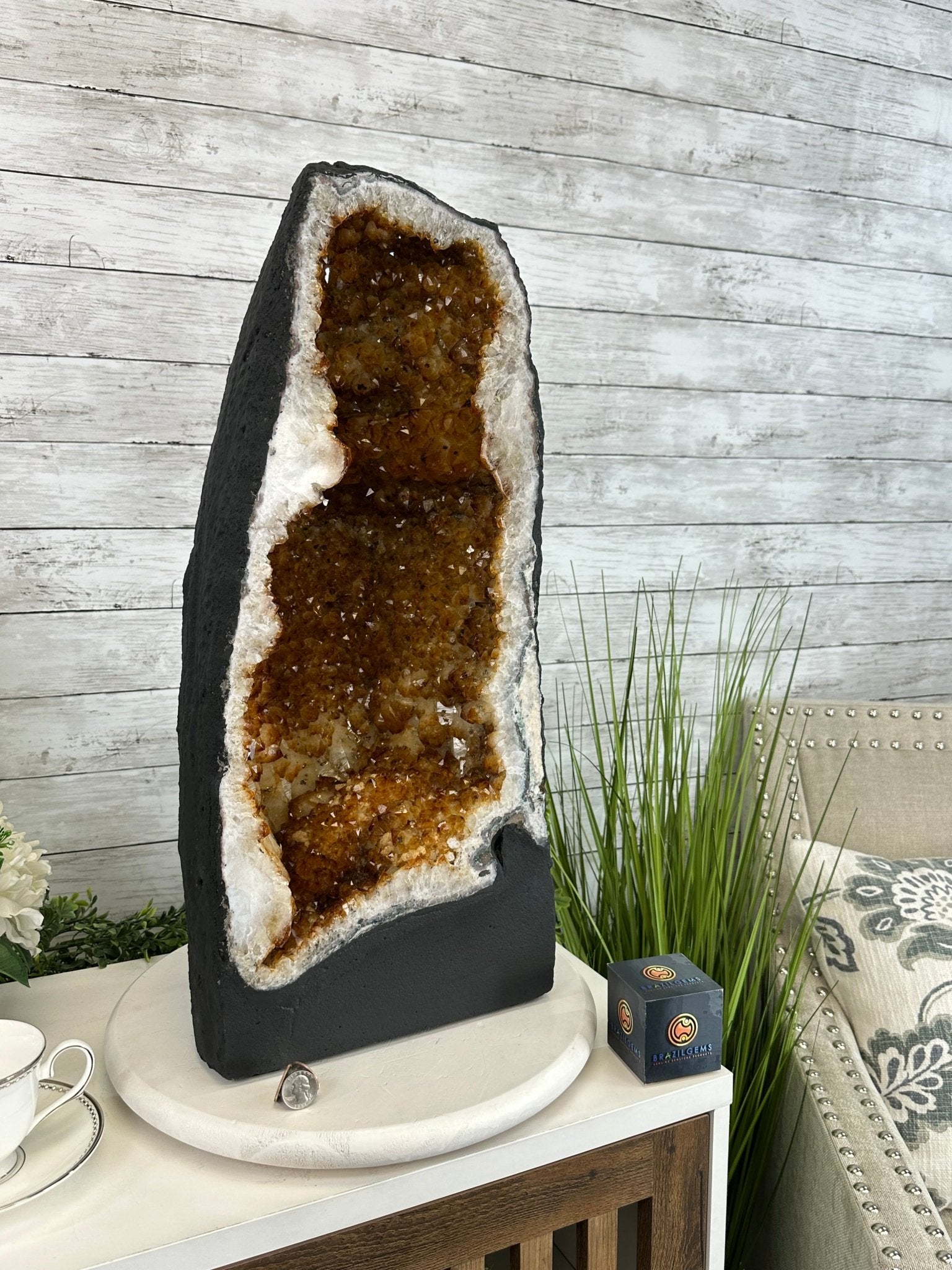 Extra Quality Citrine Cathedral, 87.2 lbs & 23.9" Tall #5603-0306 by Brazil Gems® - Brazil GemsBrazil GemsExtra Quality Citrine Cathedral, 87.2 lbs & 23.9" Tall #5603-0306 by Brazil Gems®Cathedrals5603-0306