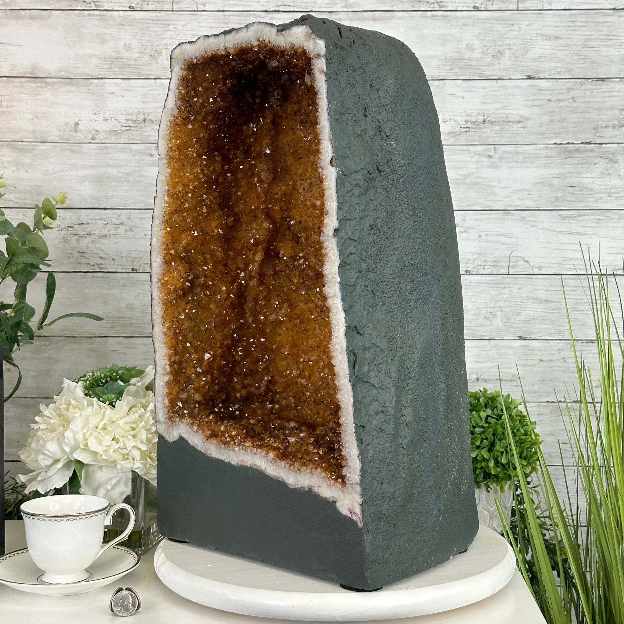 Extra Quality Citrine Cathedral, 96.6 lbs & 21.5" tall, Model #5603-0281 by Brazil Gems - Brazil GemsBrazil GemsExtra Quality Citrine Cathedral, 96.6 lbs & 21.5" tall, Model #5603-0281 by Brazil GemsCathedrals5603-0281