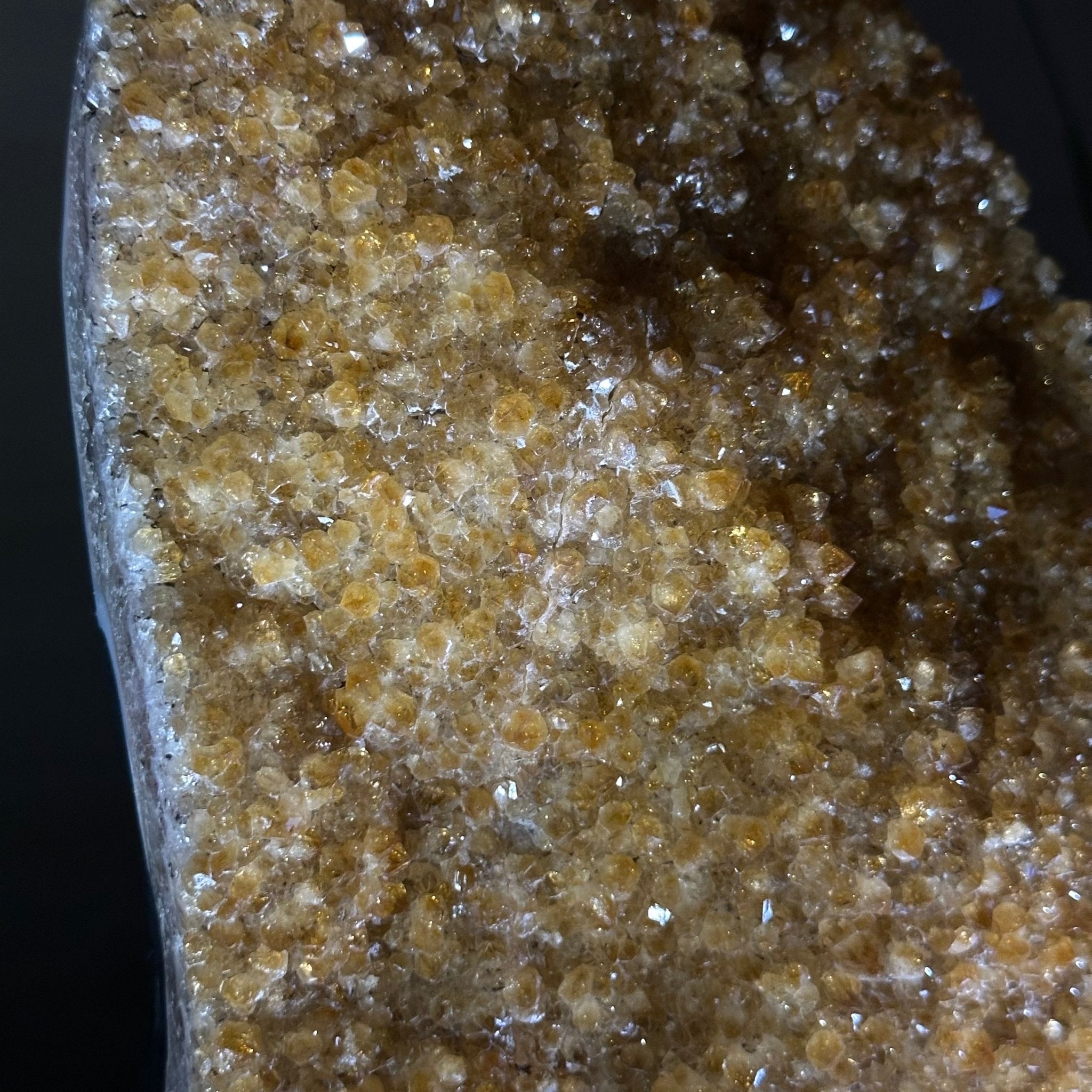 Extra Quality Citrine Cluster on Cement Base, 13.8 lbs and 13.7" Tall 5615 - 0068 - Brazil GemsBrazil GemsExtra Quality Citrine Cluster on Cement Base, 13.8 lbs and 13.7" Tall 5615 - 0068Clusters on Cement Bases5615 - 0068