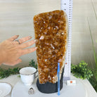 Extra Quality Citrine Cluster on Cement Base, 18.6 lbs and 14.9" Tall 5615 - 0071 - Brazil GemsBrazil GemsExtra Quality Citrine Cluster on Cement Base, 18.6 lbs and 14.9" Tall 5615 - 0071Clusters on Cement Bases5615 - 0071