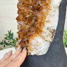 Extra Quality Citrine Cluster on Cement Base, 18.6 lbs and 14.9" Tall 5615 - 0071 - Brazil GemsBrazil GemsExtra Quality Citrine Cluster on Cement Base, 18.6 lbs and 14.9" Tall 5615 - 0071Clusters on Cement Bases5615 - 0071