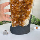 Extra Quality Citrine Cluster on Cement Base, 18.6 lbs and 14.9" Tall 5615 - 0071 - Brazil GemsBrazil GemsExtra Quality Citrine Cluster on Cement Base, 18.6 lbs and 14.9" Tall 5615 - 0071Clusters on Cement Bases5615 - 0071