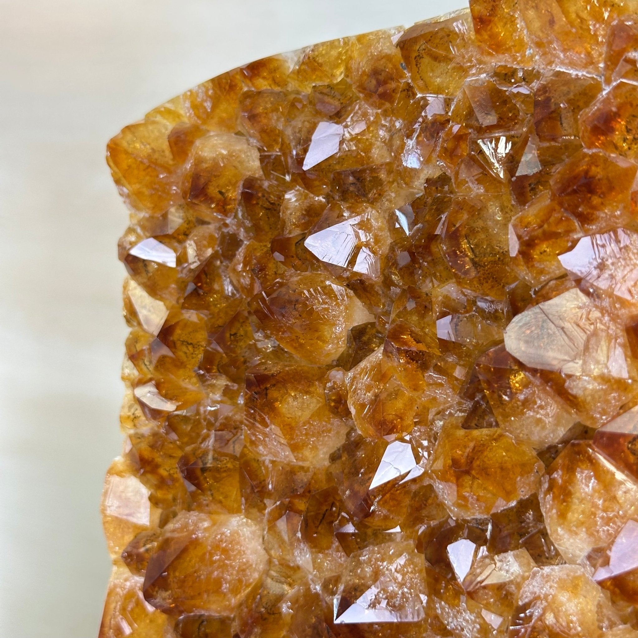 Extra Quality Citrine Cluster on Cement Base, 18.6 lbs and 14.9" Tall 5615 - 0071 - Brazil GemsBrazil GemsExtra Quality Citrine Cluster on Cement Base, 18.6 lbs and 14.9" Tall 5615 - 0071Clusters on Cement Bases5615 - 0071