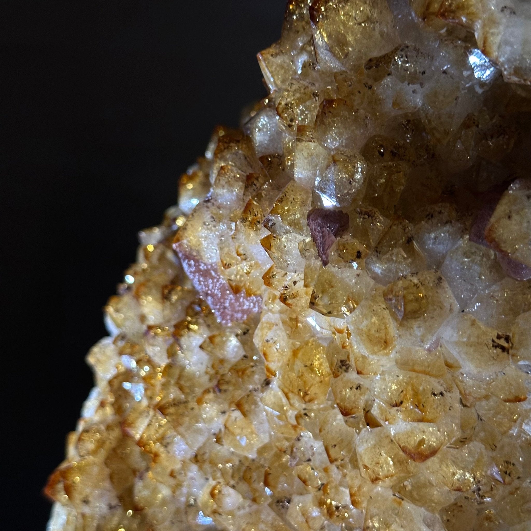 Extra Quality Citrine Cluster on Cement Base, 32.5 lbs and 18.9" Tall 5615 - 0073 - Brazil GemsBrazil GemsExtra Quality Citrine Cluster on Cement Base, 32.5 lbs and 18.9" Tall 5615 - 0073Clusters on Cement Bases5615 - 0073