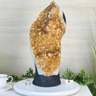 Extra Quality Citrine Cluster on Cement Base, 32.5 lbs and 18.9" Tall 5615 - 0073 - Brazil GemsBrazil GemsExtra Quality Citrine Cluster on Cement Base, 32.5 lbs and 18.9" Tall 5615 - 0073Clusters on Cement Bases5615 - 0073