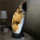 Extra Quality Citrine Cluster on Cement Base, 32.5 lbs and 18.9" Tall 5615 - 0073 - Brazil GemsBrazil GemsExtra Quality Citrine Cluster on Cement Base, 32.5 lbs and 18.9" Tall 5615 - 0073Clusters on Cement Bases5615 - 0073