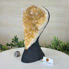 Extra Quality Citrine Cluster on Cement Base, 6 lbs and 9.4" Tall 5615 - 0052 - Brazil GemsBrazil GemsExtra Quality Citrine Cluster on Cement Base, 6 lbs and 9.4" Tall 5615 - 0052Clusters on Cement Bases5615 - 0052