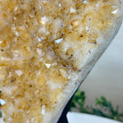 Extra Quality Citrine Cluster on Cement Base, 6 lbs and 9.4" Tall 5615 - 0052 - Brazil GemsBrazil GemsExtra Quality Citrine Cluster on Cement Base, 6 lbs and 9.4" Tall 5615 - 0052Clusters on Cement Bases5615 - 0052
