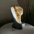 Extra Quality Citrine Cluster on Cement Base, 6 lbs and 9.4" Tall 5615 - 0052 - Brazil GemsBrazil GemsExtra Quality Citrine Cluster on Cement Base, 6 lbs and 9.4" Tall 5615 - 0052Clusters on Cement Bases5615 - 0052