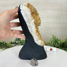 Extra Quality Citrine Cluster on Cement Base, 6 lbs and 9.4" Tall 5615 - 0052 - Brazil GemsBrazil GemsExtra Quality Citrine Cluster on Cement Base, 6 lbs and 9.4" Tall 5615 - 0052Clusters on Cement Bases5615 - 0052