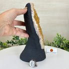 Extra Quality Citrine Cluster on Cement Base, 6.1 lbs and 8.8" Tall 5615 - 0054 - Brazil GemsBrazil GemsExtra Quality Citrine Cluster on Cement Base, 6.1 lbs and 8.8" Tall 5615 - 0054Clusters on Cement Bases5615 - 0054