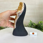 Extra Quality Citrine Cluster on Cement Base, 6.1 lbs and 8.8" Tall 5615 - 0054 - Brazil GemsBrazil GemsExtra Quality Citrine Cluster on Cement Base, 6.1 lbs and 8.8" Tall 5615 - 0054Clusters on Cement Bases5615 - 0054