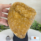 Extra Quality Citrine Cluster on Cement Base, 6.1 lbs and 8.8" Tall 5615 - 0054 - Brazil GemsBrazil GemsExtra Quality Citrine Cluster on Cement Base, 6.1 lbs and 8.8" Tall 5615 - 0054Clusters on Cement Bases5615 - 0054