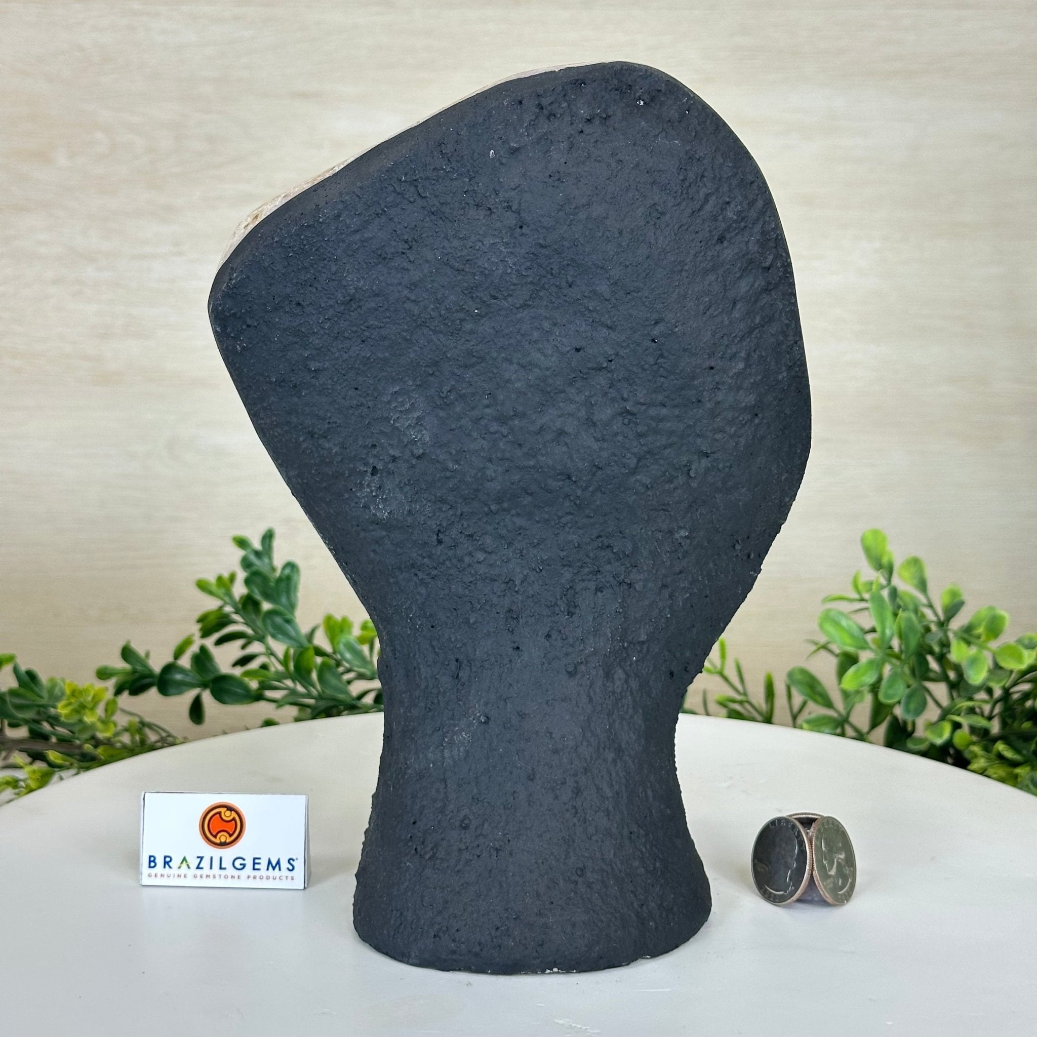 Extra Quality Citrine Cluster on Cement Base, 6.1 lbs and 8.8" Tall 5615 - 0054 - Brazil GemsBrazil GemsExtra Quality Citrine Cluster on Cement Base, 6.1 lbs and 8.8" Tall 5615 - 0054Clusters on Cement Bases5615 - 0054