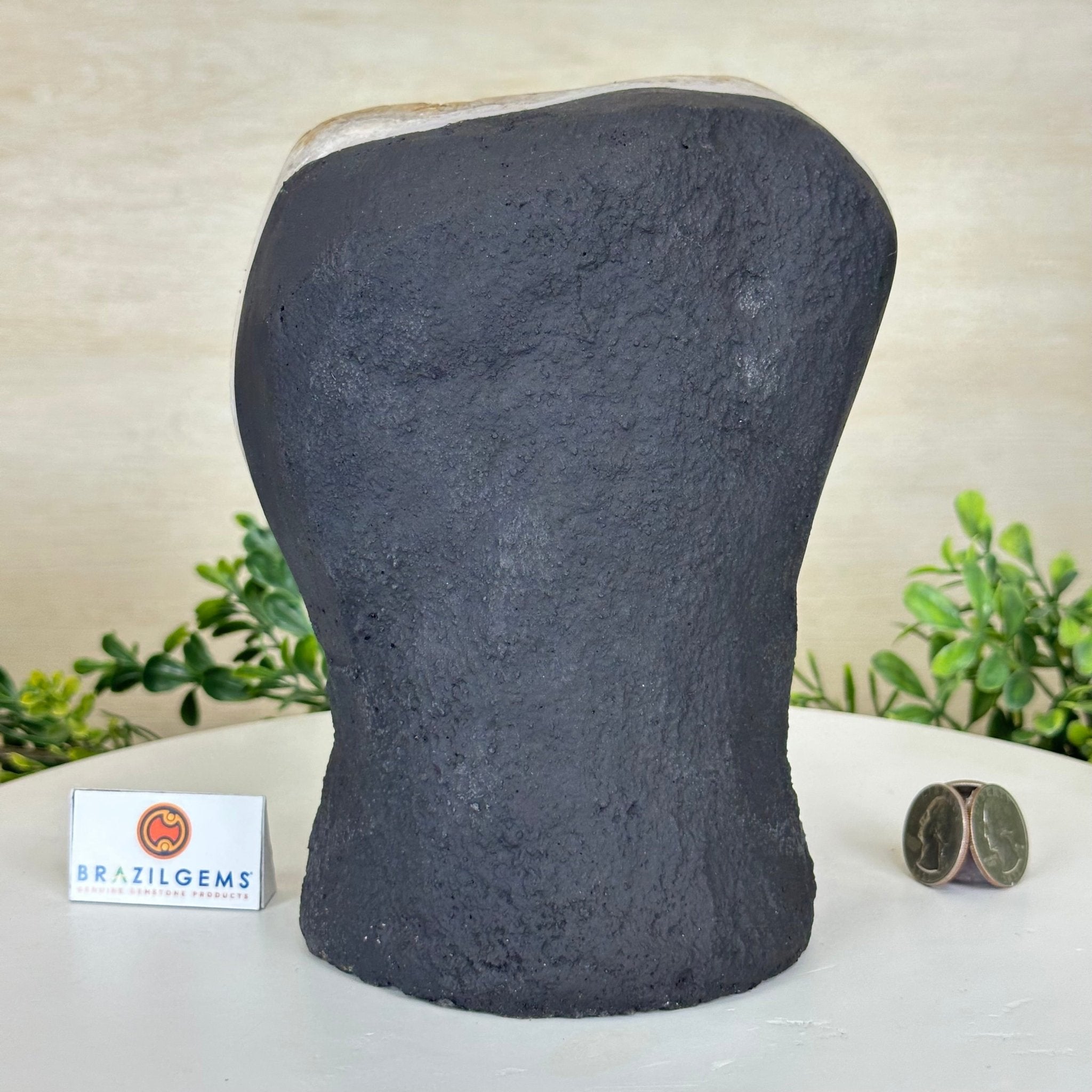 Extra Quality Citrine Cluster on Cement Base, 7.9 lbs and 7.3" Tall 5615 - 0059 - Brazil GemsBrazil GemsExtra Quality Citrine Cluster on Cement Base, 7.9 lbs and 7.3" Tall 5615 - 0059Clusters on Cement Bases5615 - 0059