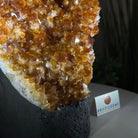 Extra Quality Citrine Cluster on Cement Base, 7.9 lbs and 7.3" Tall 5615 - 0059 - Brazil GemsBrazil GemsExtra Quality Citrine Cluster on Cement Base, 7.9 lbs and 7.3" Tall 5615 - 0059Clusters on Cement Bases5615 - 0059