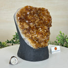 Extra Quality Citrine Cluster on Cement Base, 7.9 lbs and 7.3" Tall 5615 - 0059 - Brazil GemsBrazil GemsExtra Quality Citrine Cluster on Cement Base, 7.9 lbs and 7.3" Tall 5615 - 0059Clusters on Cement Bases5615 - 0059