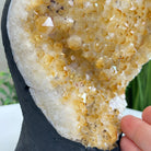 Extra Quality Citrine Cluster on Cement Base, 7.9 lbs and 8.8" Tall 5615 - 0057 - Brazil GemsBrazil GemsExtra Quality Citrine Cluster on Cement Base, 7.9 lbs and 8.8" Tall 5615 - 0057Clusters on Cement Bases5615 - 0057