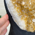 Extra Quality Citrine Cluster on Cement Base, 7.9 lbs and 8.8" Tall 5615 - 0057 - Brazil GemsBrazil GemsExtra Quality Citrine Cluster on Cement Base, 7.9 lbs and 8.8" Tall 5615 - 0057Clusters on Cement Bases5615 - 0057