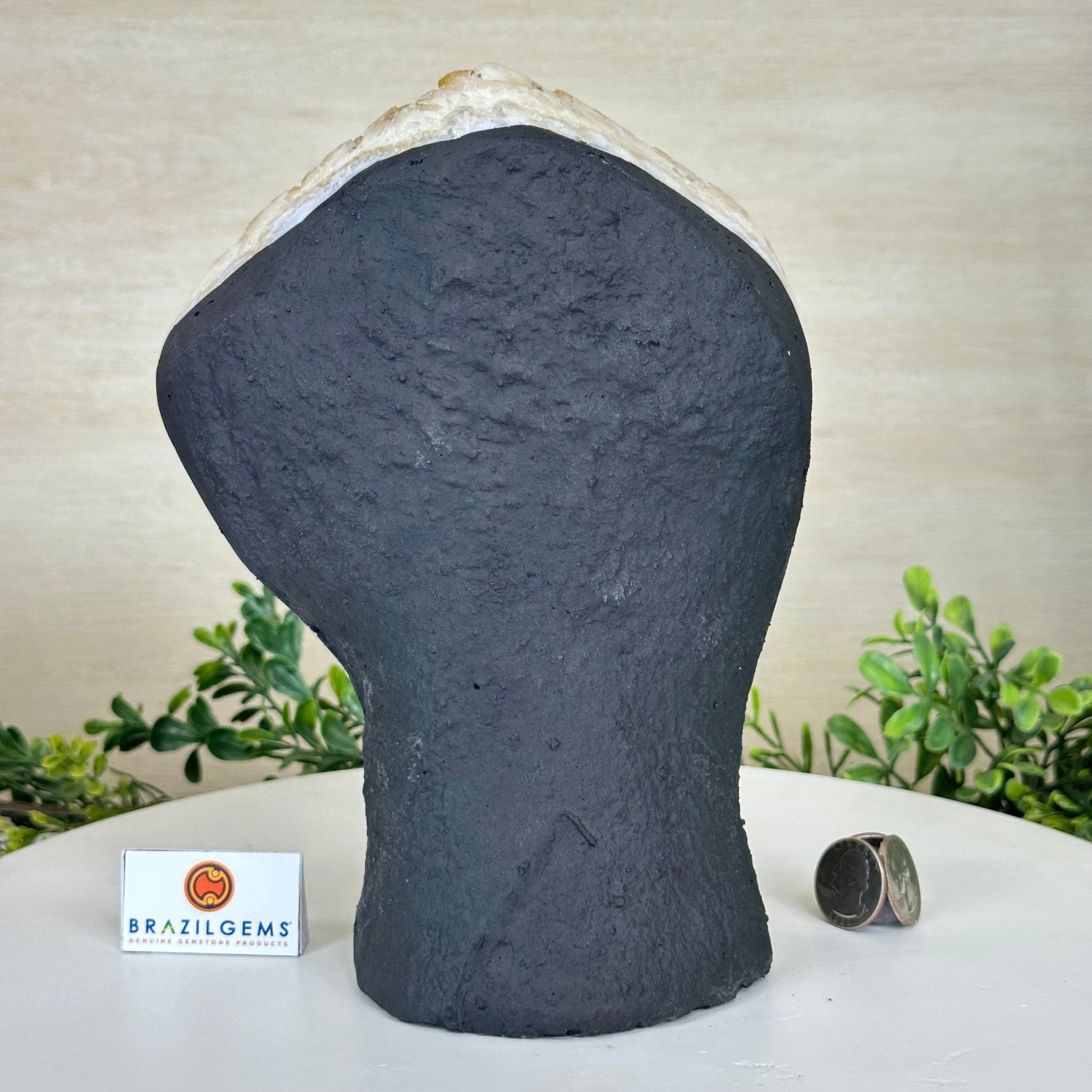 Extra Quality Citrine Cluster on Cement Base, 7.9 lbs and 8.8" Tall 5615 - 0057 - Brazil GemsBrazil GemsExtra Quality Citrine Cluster on Cement Base, 7.9 lbs and 8.8" Tall 5615 - 0057Clusters on Cement Bases5615 - 0057