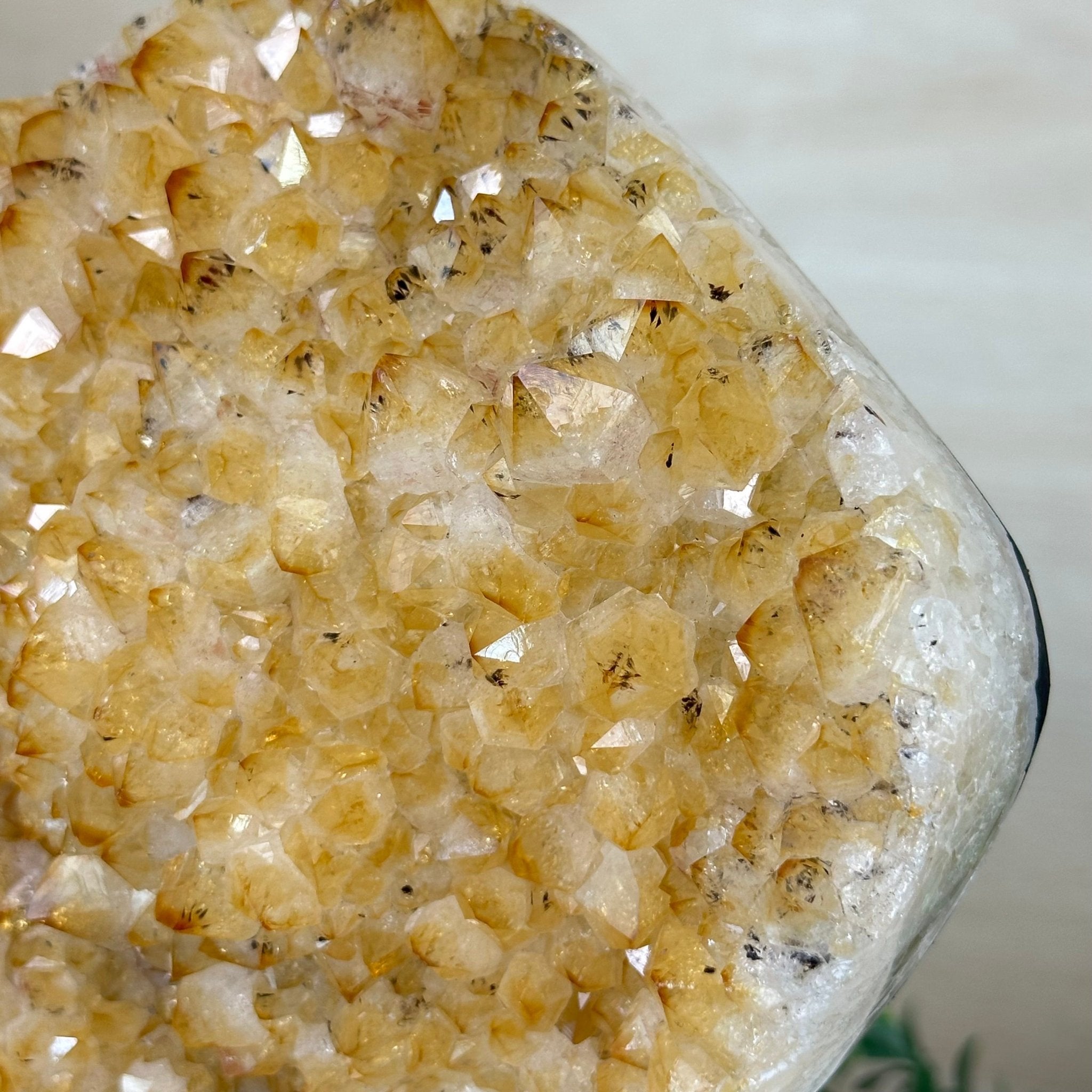 Extra Quality Citrine Cluster on Cement Base, 7.9 lbs and 8.8" Tall 5615 - 0057 - Brazil GemsBrazil GemsExtra Quality Citrine Cluster on Cement Base, 7.9 lbs and 8.8" Tall 5615 - 0057Clusters on Cement Bases5615 - 0057