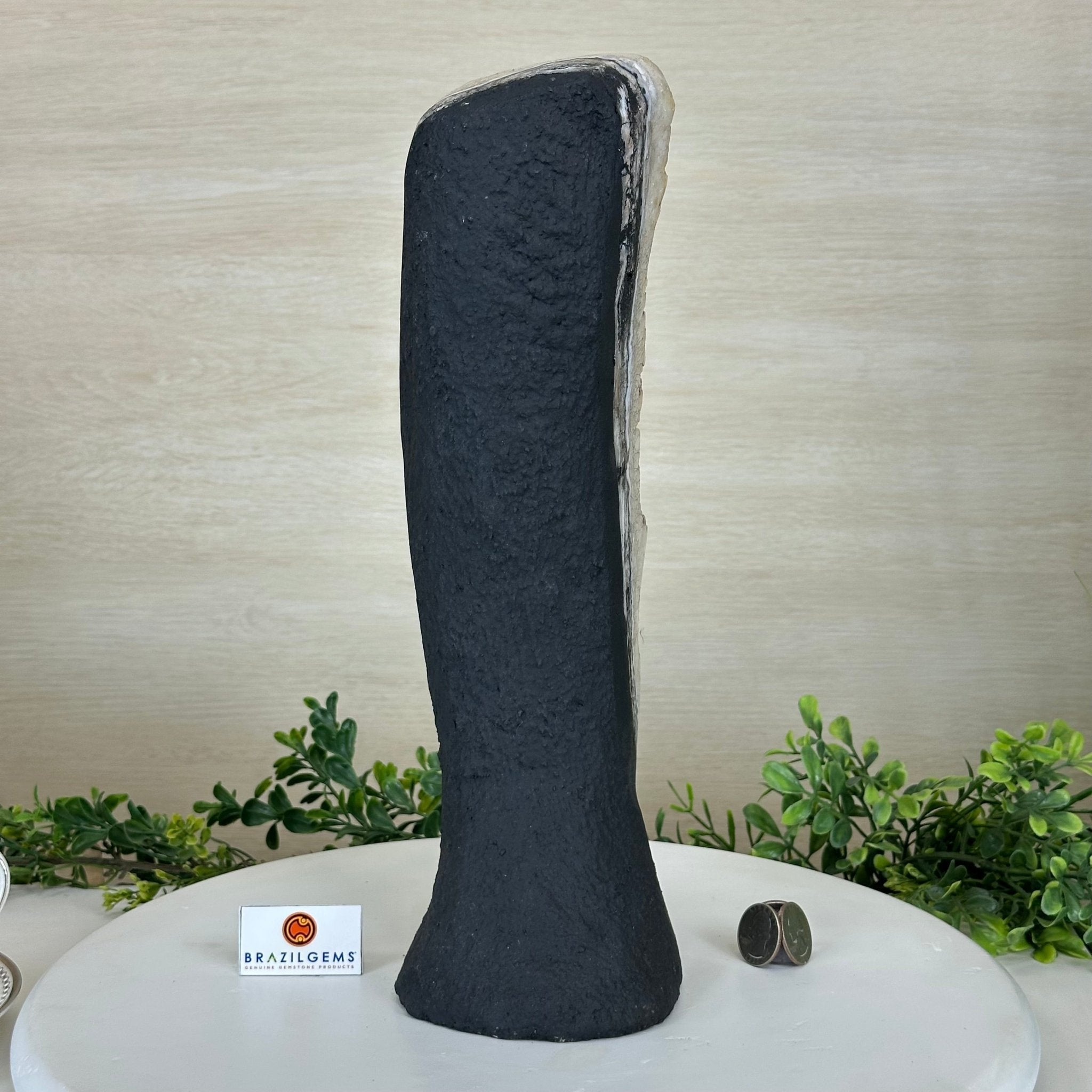 Extra Quality Citrine Cluster on Cement Base, 8.4 lbs and 13.4" Tall 5615 - 0060 - Brazil GemsBrazil GemsExtra Quality Citrine Cluster on Cement Base, 8.4 lbs and 13.4" Tall 5615 - 0060Clusters on Cement Bases5615 - 0060