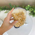 Extra Quality Citrine Cluster on Cement Base, 8.4 lbs and 13.4" Tall 5615 - 0060 - Brazil GemsBrazil GemsExtra Quality Citrine Cluster on Cement Base, 8.4 lbs and 13.4" Tall 5615 - 0060Clusters on Cement Bases5615 - 0060