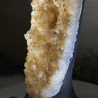 Extra Quality Citrine Cluster on Cement Base, 8.4 lbs and 13.4" Tall 5615 - 0060 - Brazil GemsBrazil GemsExtra Quality Citrine Cluster on Cement Base, 8.4 lbs and 13.4" Tall 5615 - 0060Clusters on Cement Bases5615 - 0060