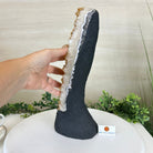 Extra Quality Citrine Cluster on Cement Base, 8.4 lbs and 13.4" Tall 5615 - 0060 - Brazil GemsBrazil GemsExtra Quality Citrine Cluster on Cement Base, 8.4 lbs and 13.4" Tall 5615 - 0060Clusters on Cement Bases5615 - 0060