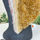 Extra Quality Citrine Cluster on Cement Base, 8.6 lbs and 10" Tall 5615 - 0061 - Brazil GemsBrazil GemsExtra Quality Citrine Cluster on Cement Base, 8.6 lbs and 10" Tall 5615 - 0061Clusters on Cement Bases5615 - 0061