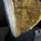 Extra Quality Citrine Cluster on Cement Base, 8.6 lbs and 10" Tall 5615 - 0061 - Brazil GemsBrazil GemsExtra Quality Citrine Cluster on Cement Base, 8.6 lbs and 10" Tall 5615 - 0061Clusters on Cement Bases5615 - 0061