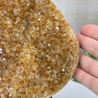 Extra Quality Citrine Cluster on Cement Base, 8.6 lbs and 10" Tall 5615 - 0061 - Brazil GemsBrazil GemsExtra Quality Citrine Cluster on Cement Base, 8.6 lbs and 10" Tall 5615 - 0061Clusters on Cement Bases5615 - 0061