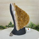 Extra Quality Citrine Cluster on Cement Base, 8.6 lbs and 10" Tall 5615 - 0061 - Brazil GemsBrazil GemsExtra Quality Citrine Cluster on Cement Base, 8.6 lbs and 10" Tall 5615 - 0061Clusters on Cement Bases5615 - 0061