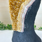 Extra Quality Citrine Cluster on Cement Base, 8.6 lbs and 10" Tall 5615 - 0061 - Brazil GemsBrazil GemsExtra Quality Citrine Cluster on Cement Base, 8.6 lbs and 10" Tall 5615 - 0061Clusters on Cement Bases5615 - 0061