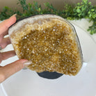 Extra Quality Citrine Cluster on Cement Base, 8.6 lbs and 10" Tall 5615 - 0061 - Brazil GemsBrazil GemsExtra Quality Citrine Cluster on Cement Base, 8.6 lbs and 10" Tall 5615 - 0061Clusters on Cement Bases5615 - 0061