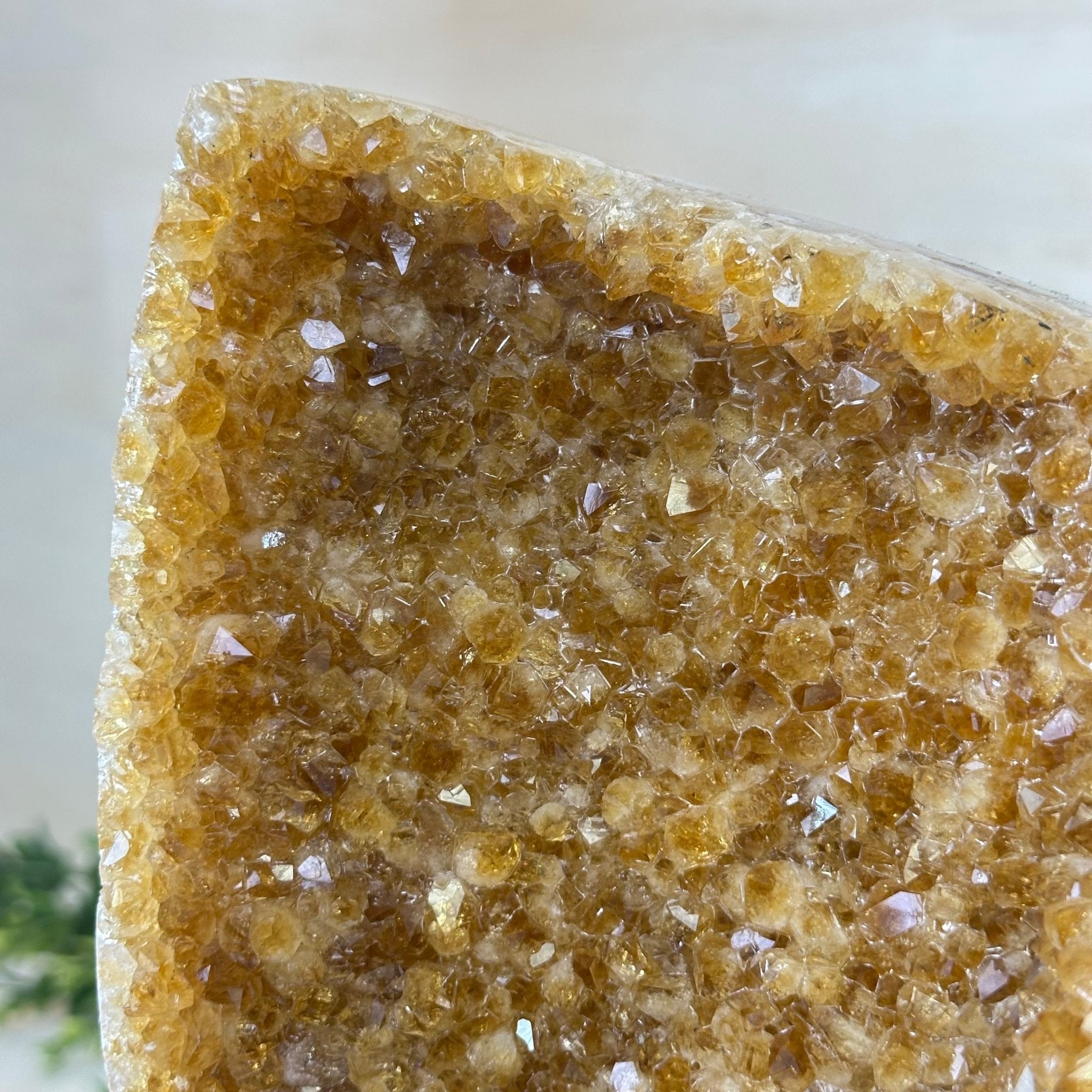 Extra Quality Citrine Cluster on Cement Base, 8.6 lbs and 10" Tall 5615 - 0061 - Brazil GemsBrazil GemsExtra Quality Citrine Cluster on Cement Base, 8.6 lbs and 10" Tall 5615 - 0061Clusters on Cement Bases5615 - 0061