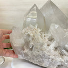 Extra Quality Clear Quartz Crystal Cluster 62.2 lbs & 14.3" Long 5494 - 0012 - Brazil GemsBrazil GemsExtra Quality Clear Quartz Crystal Cluster 62.2 lbs & 14.3" Long 5494 - 0012Clusters With Natural Bases5494 - 0012