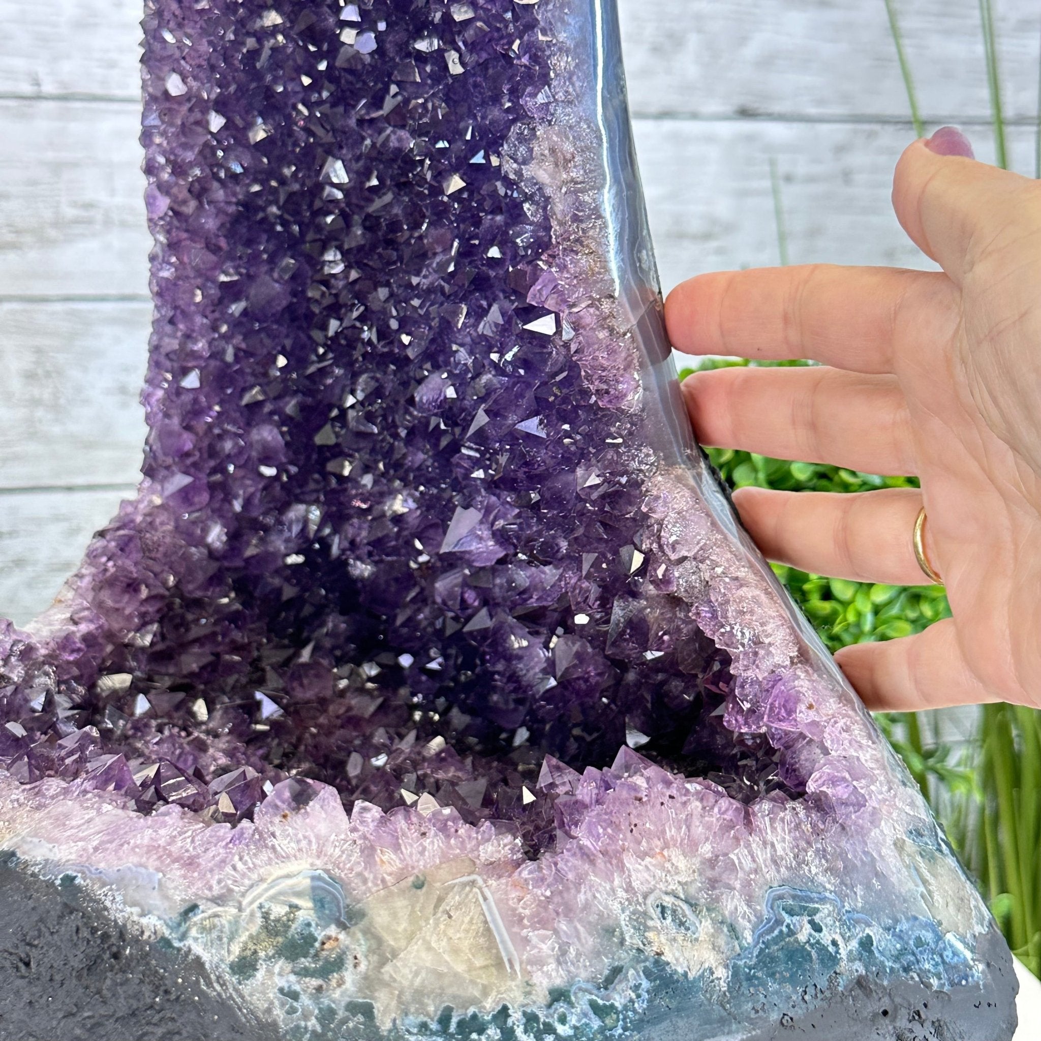 Extra Quality Open 2 - Sided Amethyst Cathedral 40.2 lbs & 22.1" Tall #5605 - 0163 - Brazil GemsBrazil GemsExtra Quality Open 2 - Sided Amethyst Cathedral 40.2 lbs & 22.1" Tall #5605 - 0163Open 2 - Sided Cathedrals5605 - 0163