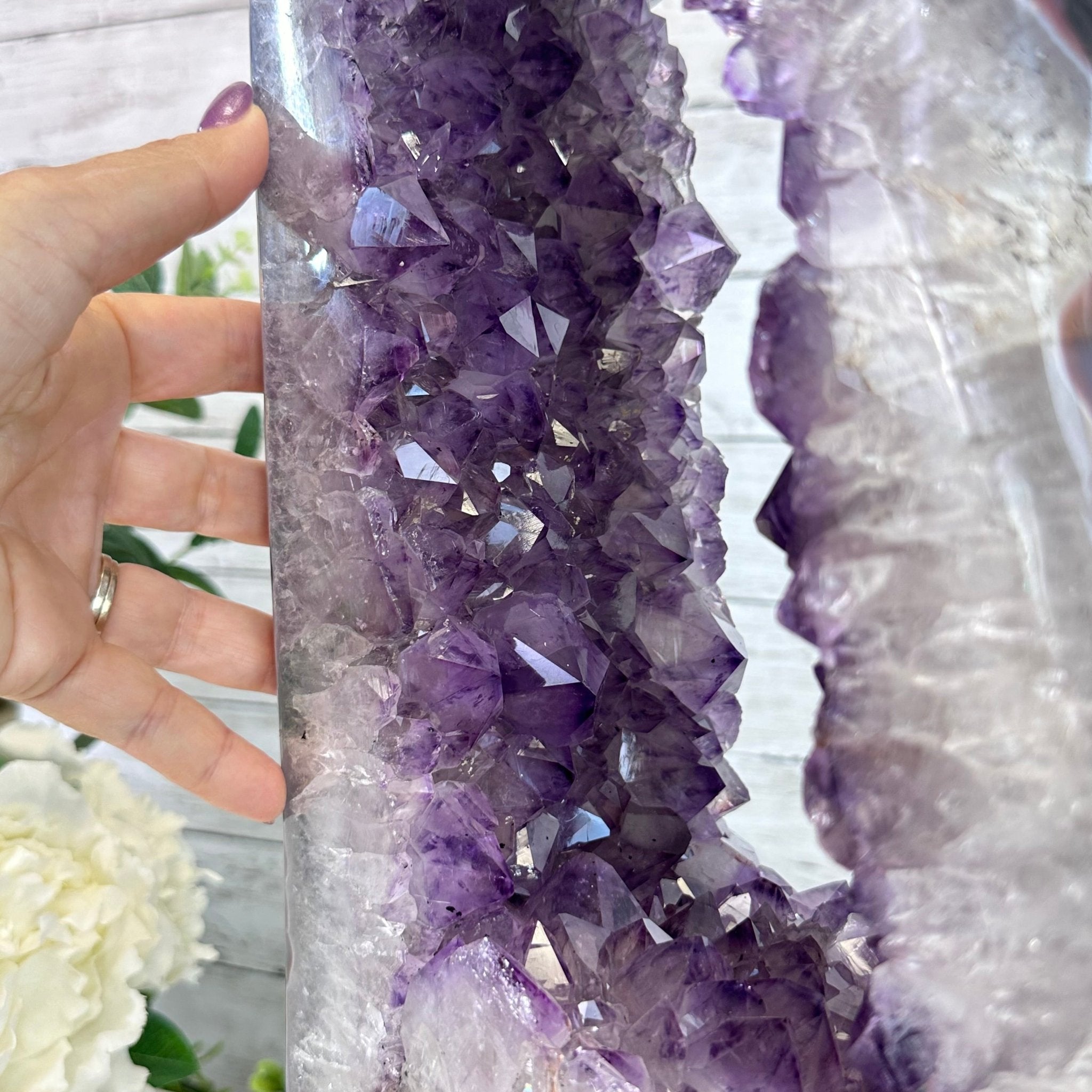 Extra Quality Open 2 - Sided Amethyst Cathedral 46.8 lbs & 25.6" Tall #5605 - 0164 - Brazil GemsBrazil GemsExtra Quality Open 2 - Sided Amethyst Cathedral 46.8 lbs & 25.6" Tall #5605 - 0164Open 2 - Sided Cathedrals5605 - 0164