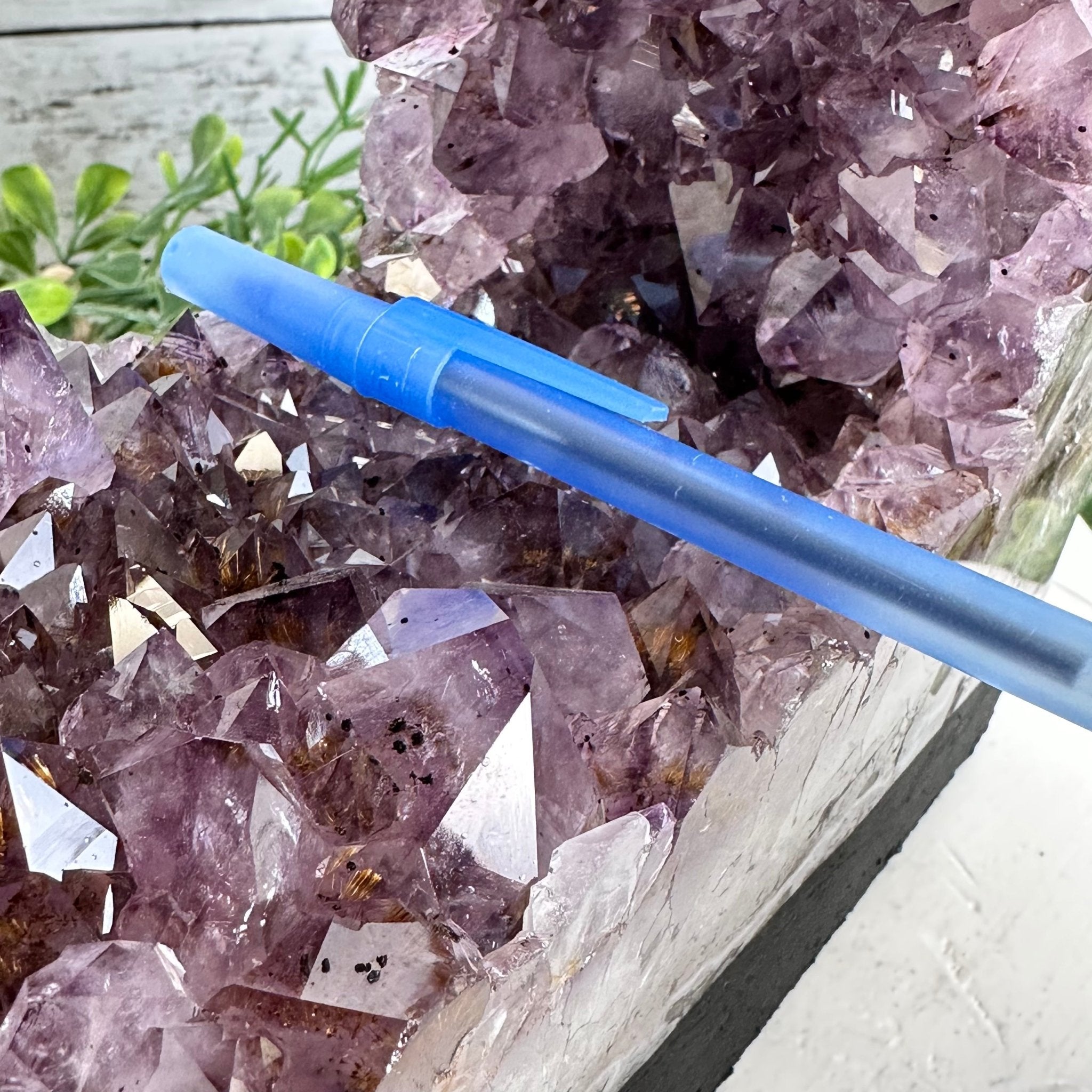 Extra Quality Open 2-Sided Brazilian Amethyst Cathedral, 29.9 lbs, 16.1" tall, Model #5605-0139 by Brazil Gems - Brazil GemsBrazil GemsExtra Quality Open 2-Sided Brazilian Amethyst Cathedral, 29.9 lbs, 16.1" tall, Model #5605-0139 by Brazil GemsOpen 2-Sided Cathedrals5605-0139