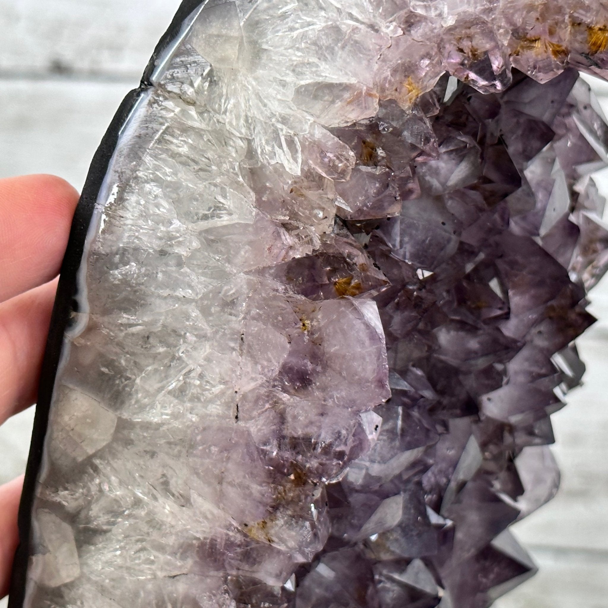 Extra Quality Open 2-Sided Brazilian Amethyst Cathedral, 29.9 lbs, 16.1" tall, Model #5605-0139 by Brazil Gems - Brazil GemsBrazil GemsExtra Quality Open 2-Sided Brazilian Amethyst Cathedral, 29.9 lbs, 16.1" tall, Model #5605-0139 by Brazil GemsOpen 2-Sided Cathedrals5605-0139