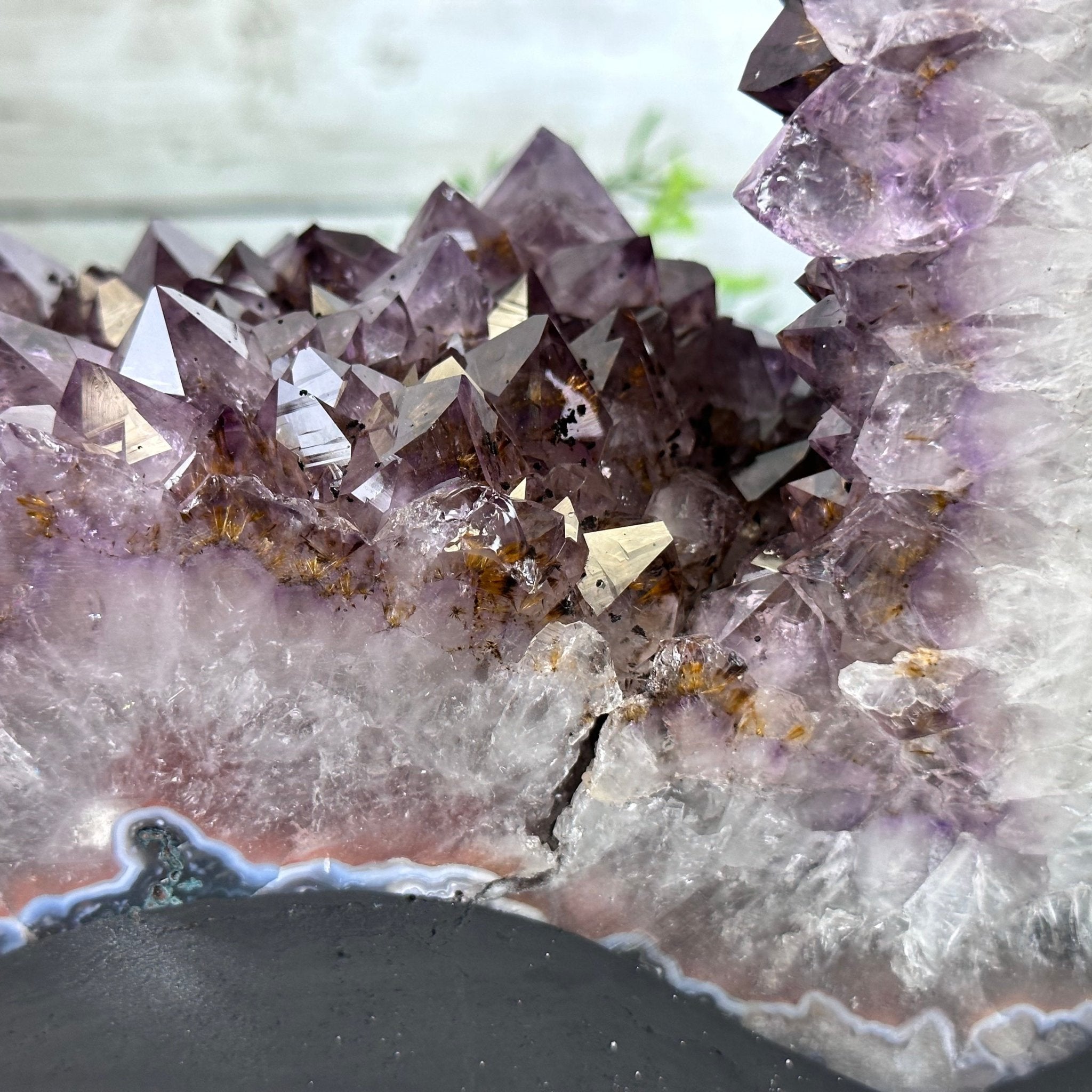 Extra Quality Open 2-Sided Brazilian Amethyst Cathedral, 29.9 lbs, 16.1" tall, Model #5605-0139 by Brazil Gems - Brazil GemsBrazil GemsExtra Quality Open 2-Sided Brazilian Amethyst Cathedral, 29.9 lbs, 16.1" tall, Model #5605-0139 by Brazil GemsOpen 2-Sided Cathedrals5605-0139