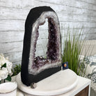Extra Quality Open 2-Sided Brazilian Amethyst Cathedral, 29.9 lbs, 16.1" tall, Model #5605-0139 by Brazil Gems - Brazil GemsBrazil GemsExtra Quality Open 2-Sided Brazilian Amethyst Cathedral, 29.9 lbs, 16.1" tall, Model #5605-0139 by Brazil GemsOpen 2-Sided Cathedrals5605-0139